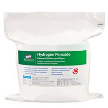 Clorox Hydrogen Peroxide Cleaner Disinfectant Wipes Refill, 185Pk CLO30827